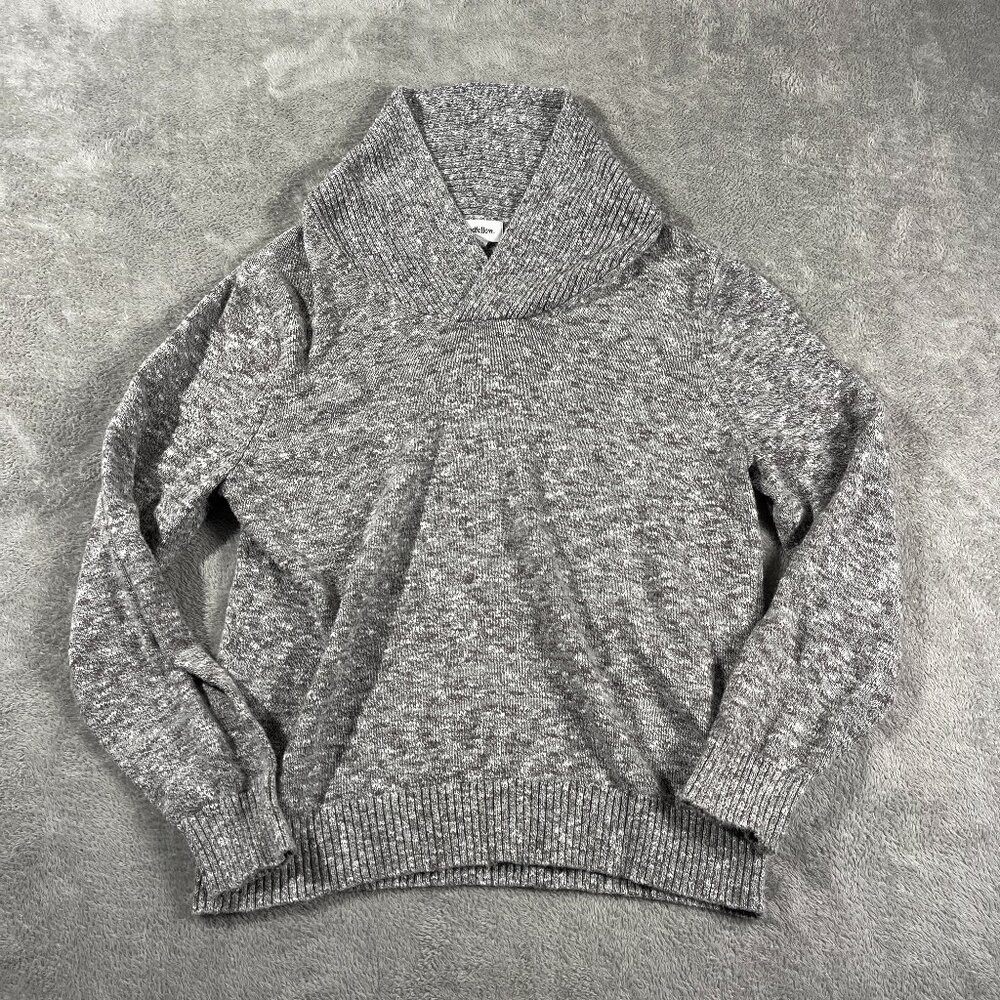Goodfellow & Co Gray Cowl Neck Cozy Sweater Pullover Ribbed L Lounge Minimalist